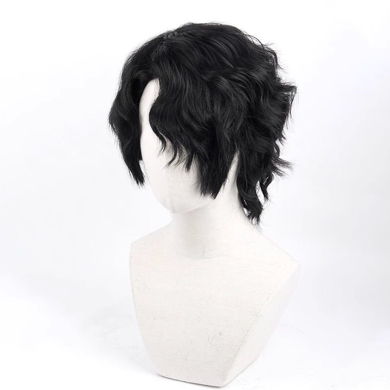 SAKUMETA SAKUSA KIYOOMI Black Cosplay Wig with Short Hair and Bangs