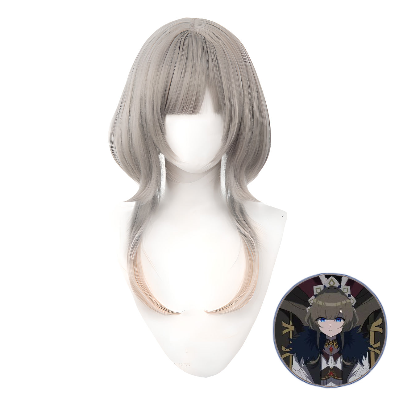 SAKUMETA SANDRONE Green Cosplay Wig with Bangs