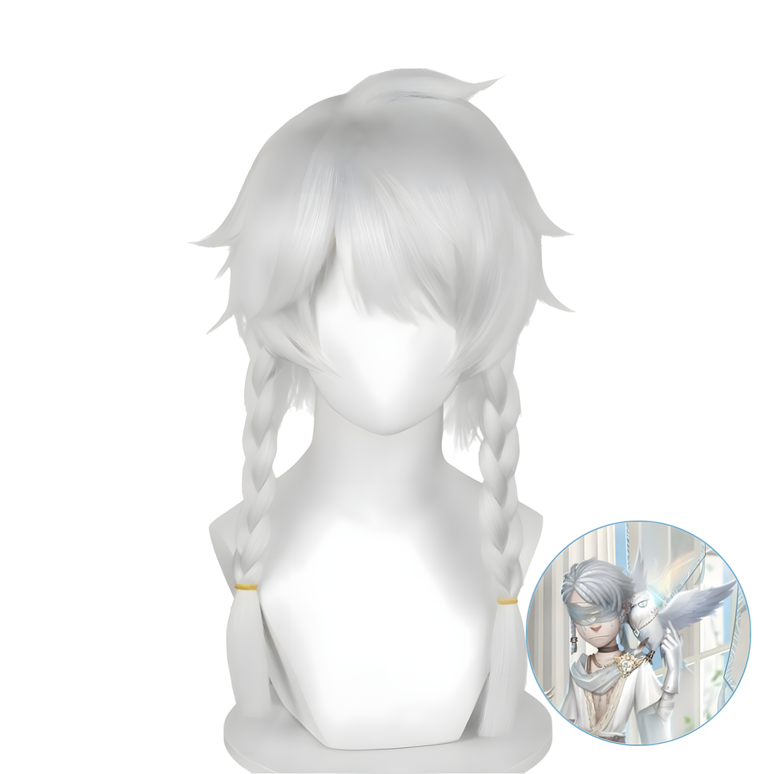 SAKUMETA SEER/ELI CLARK/WHITE silver white cosplay wig