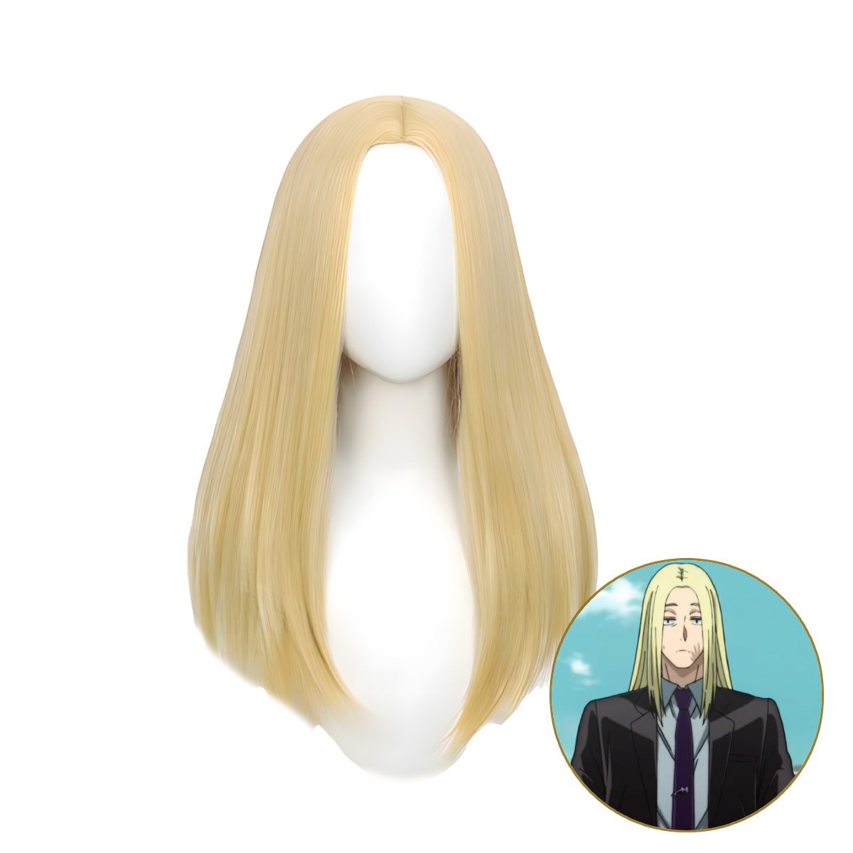 SAKUMETA SHISHIBA Gold Short Cosplay Wig