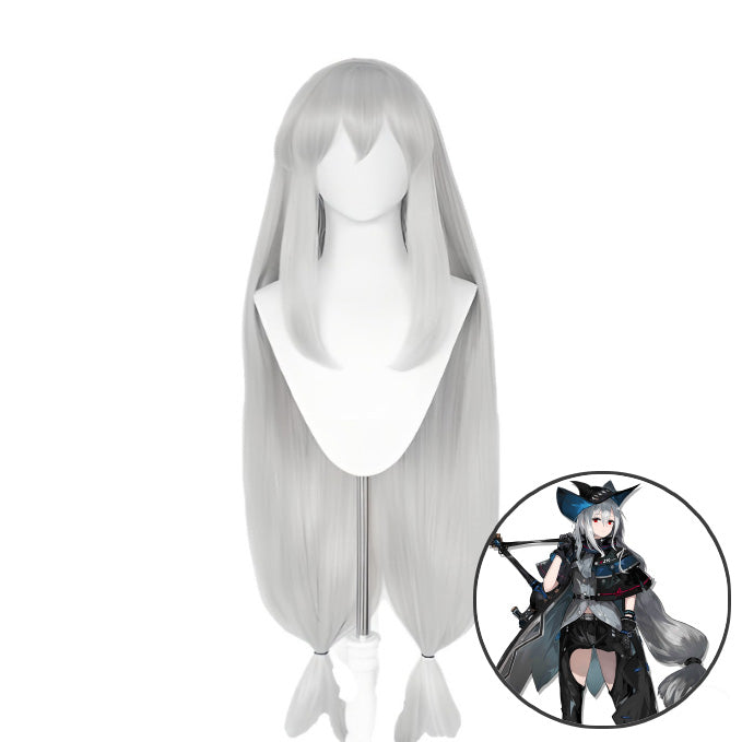 SAKUMETA SKADI Silver-White Long Cosplay Wig