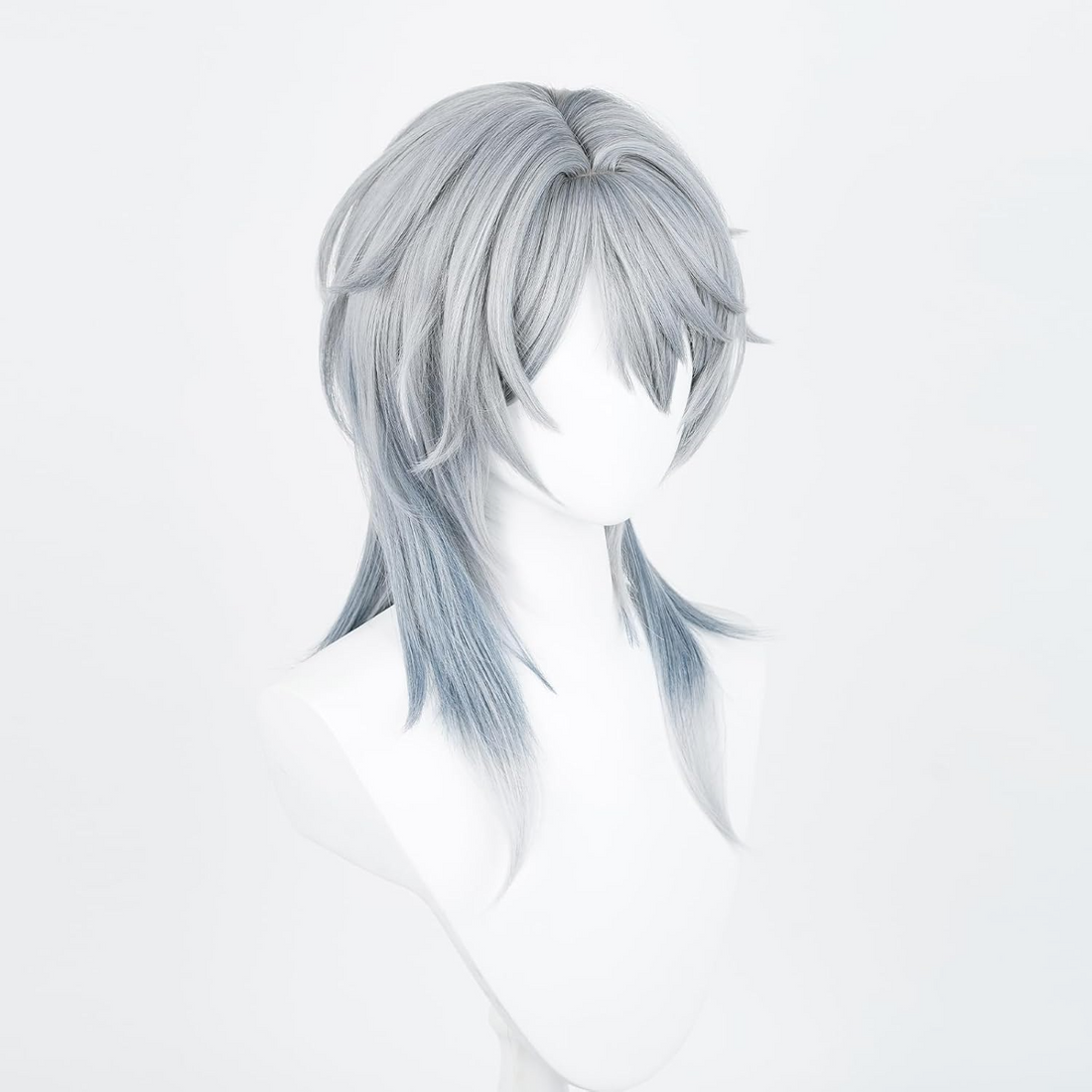 SAKUMETA SUNDAY Gray Blue Cosplay Wig