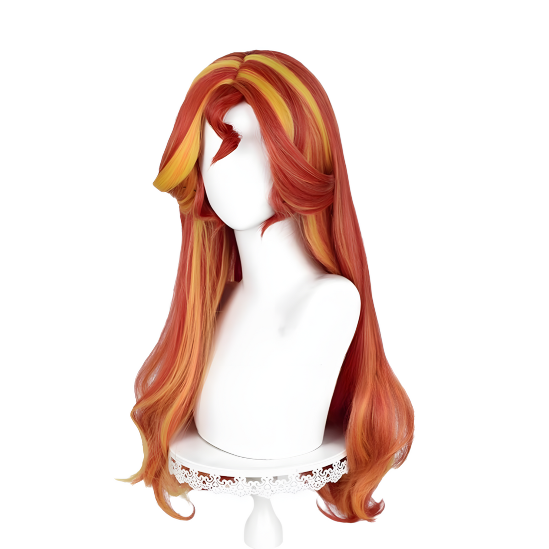 SAKUMETA Sunset Shimmer Red Long Cosplay Wig