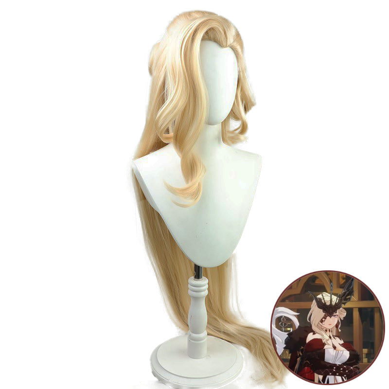 SAKUMETA THE FAIR LADY Gold Long Cosplay Wig