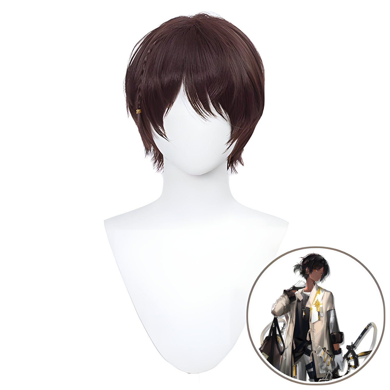 SAKUMETA THORNS Brown Short Cosplay Wig