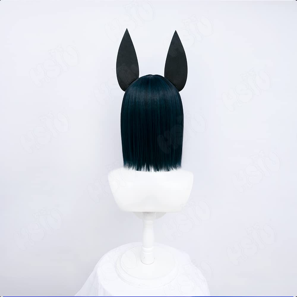 SAKUMETA TIGHNARI Dark Green Short Cosplay Wig