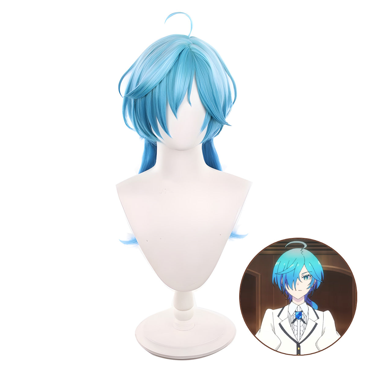 SAKUMETA TINA INASE Blue Long Cosplay Wig