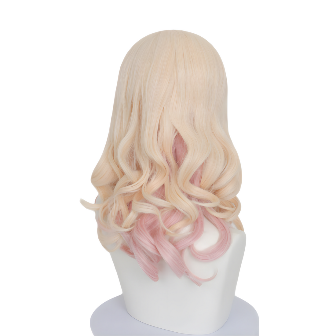 SAKUMETA KOMORI YUI Gold Pink Cosplay Wig