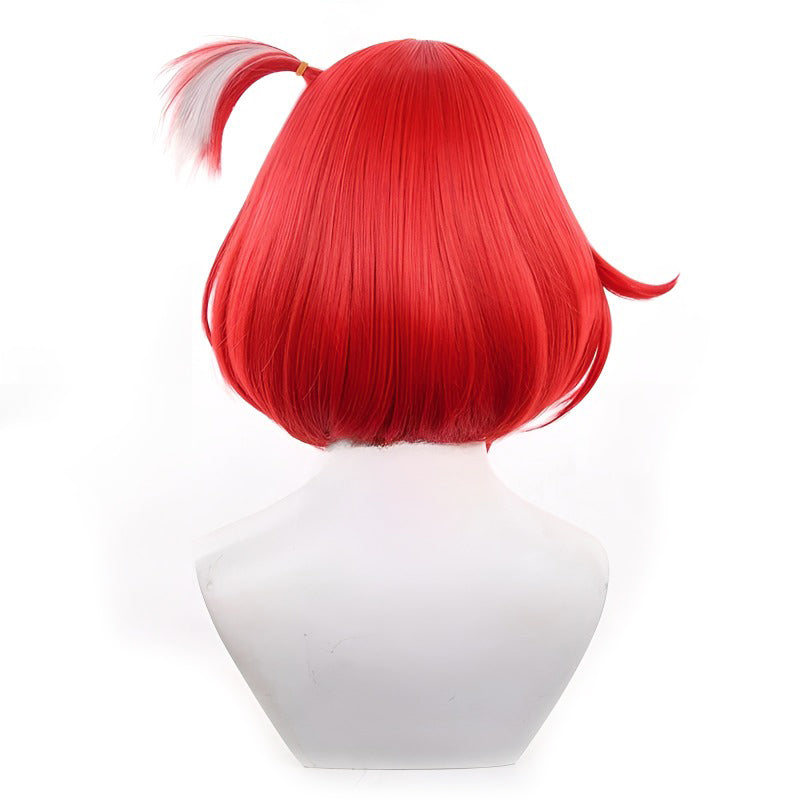 SAKUMETA TRIBIOS Red Short Cosplay Wig