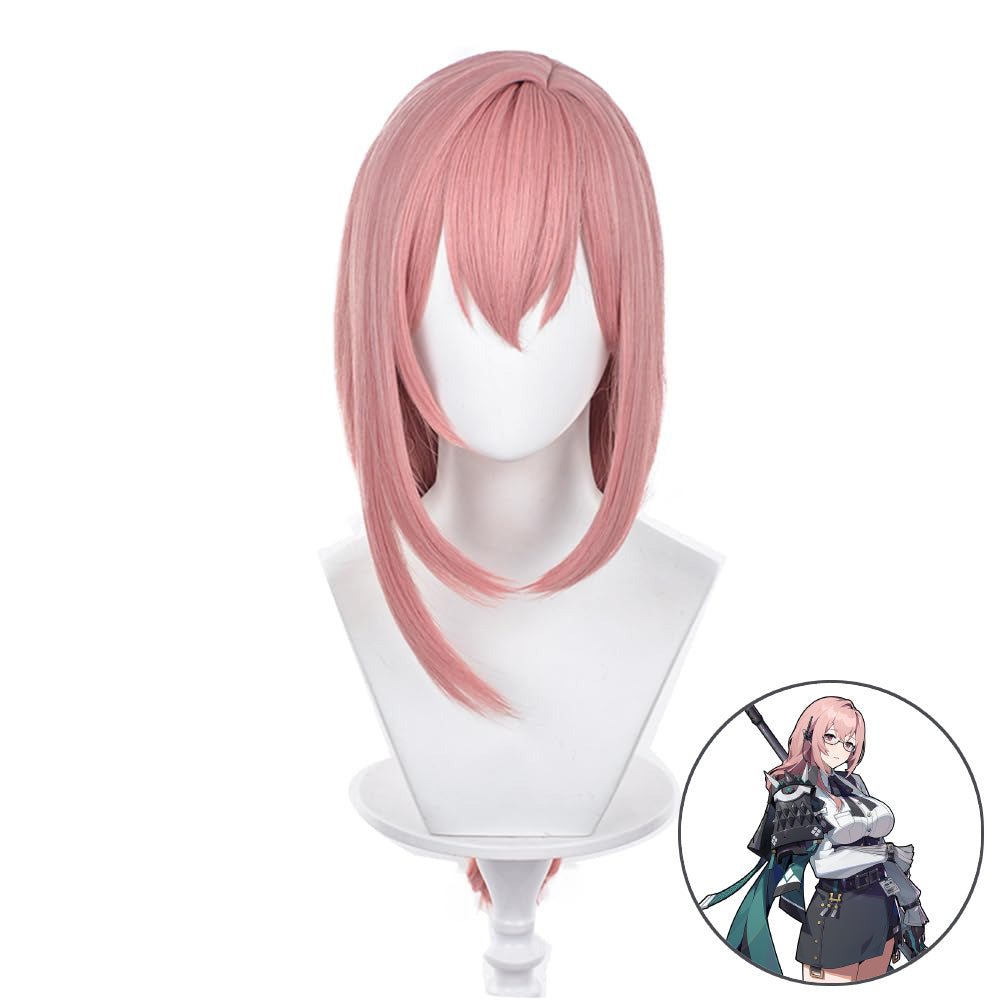 SAKUMETA TSUKISHIRO YANAGI Pink Long Cosplay Wig