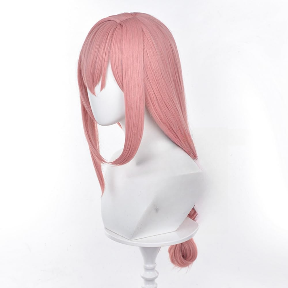 SAKUMETA TSUKISHIRO YANAGI Pink Long Cosplay Wig