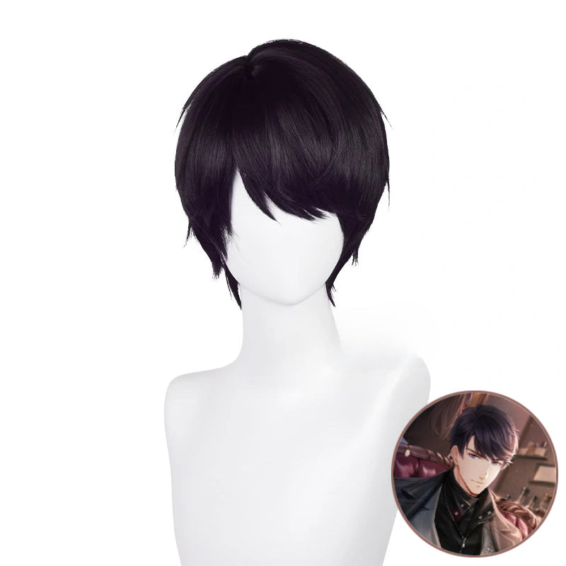 SAKUMETA VICTOR Black Short Cosplay Wig