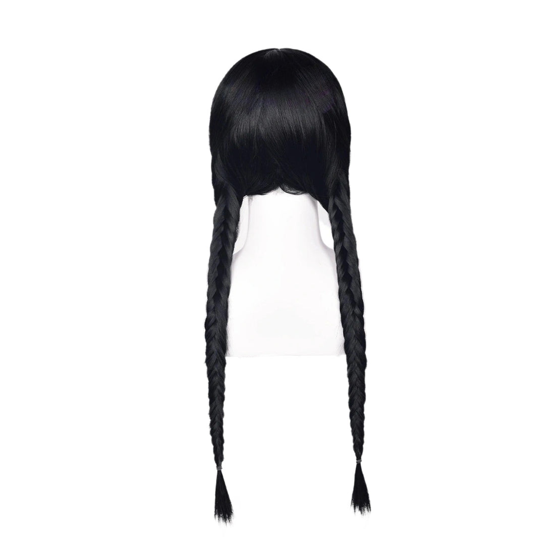 SAKUMETA WEDNESDAY ADDAMS Black Long Cosplay Wig with Twin Braids