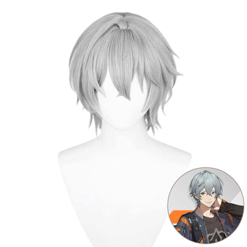 SAKUMETA WISE Silver Short Cosplay Wig