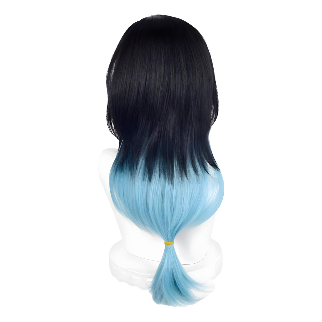 SAKUMETA WU CHANG/WHITE GUARD/QILIN MERCHANT black-blue gradient cosplay wig