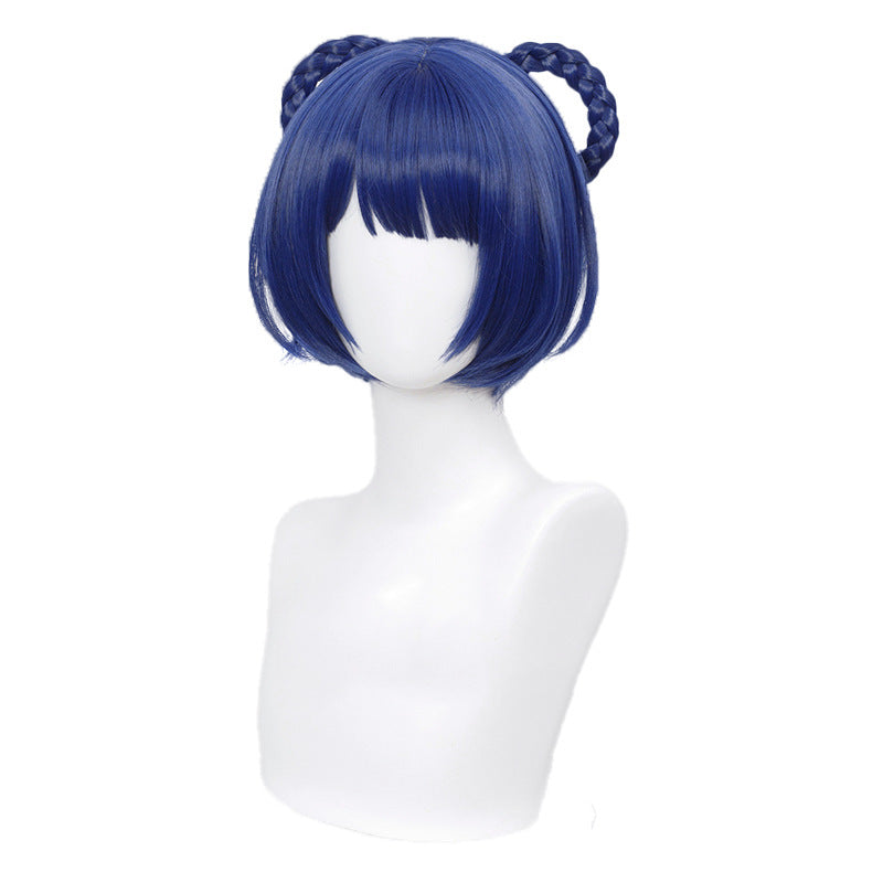 SAKUMETA XIANGLING Blue Short Cosplay Wig