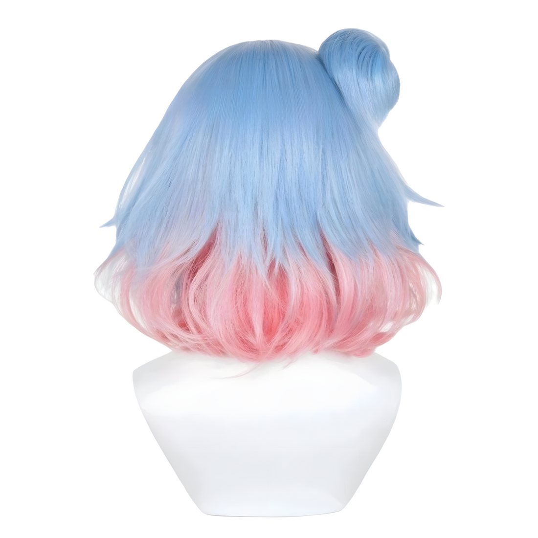 SAKUMETA XIAO QIAO/FLAWLESS blue mixed red cosplay wig