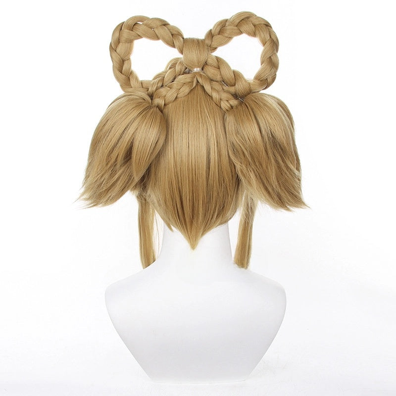 SAKUMETA YAOYAO Gold Cosplay Wig with Twin Tails
