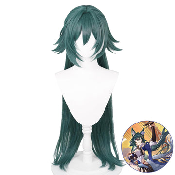 SAKUMETA YUKONG Green Long Cosplay Wig