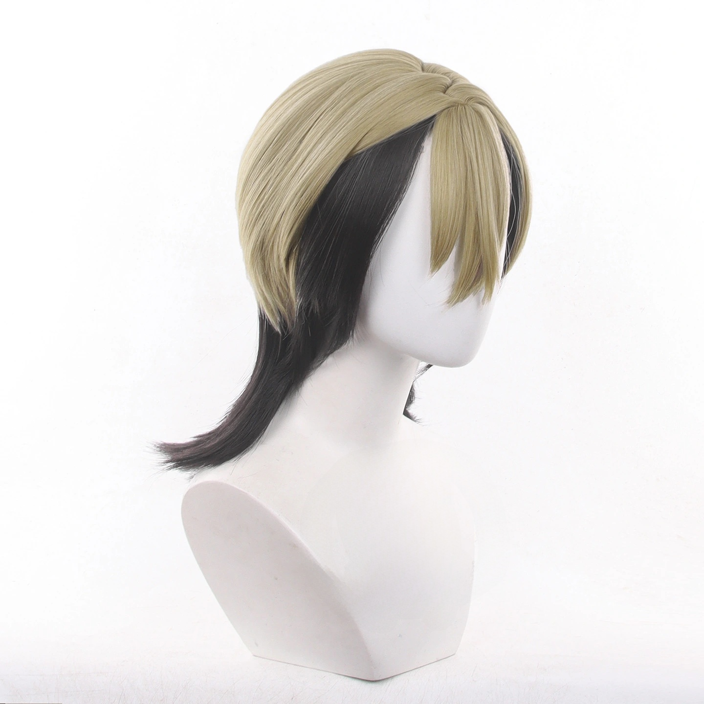 SAKUMETA ZANKA Light Brown Gold with Black Cosplay Wig