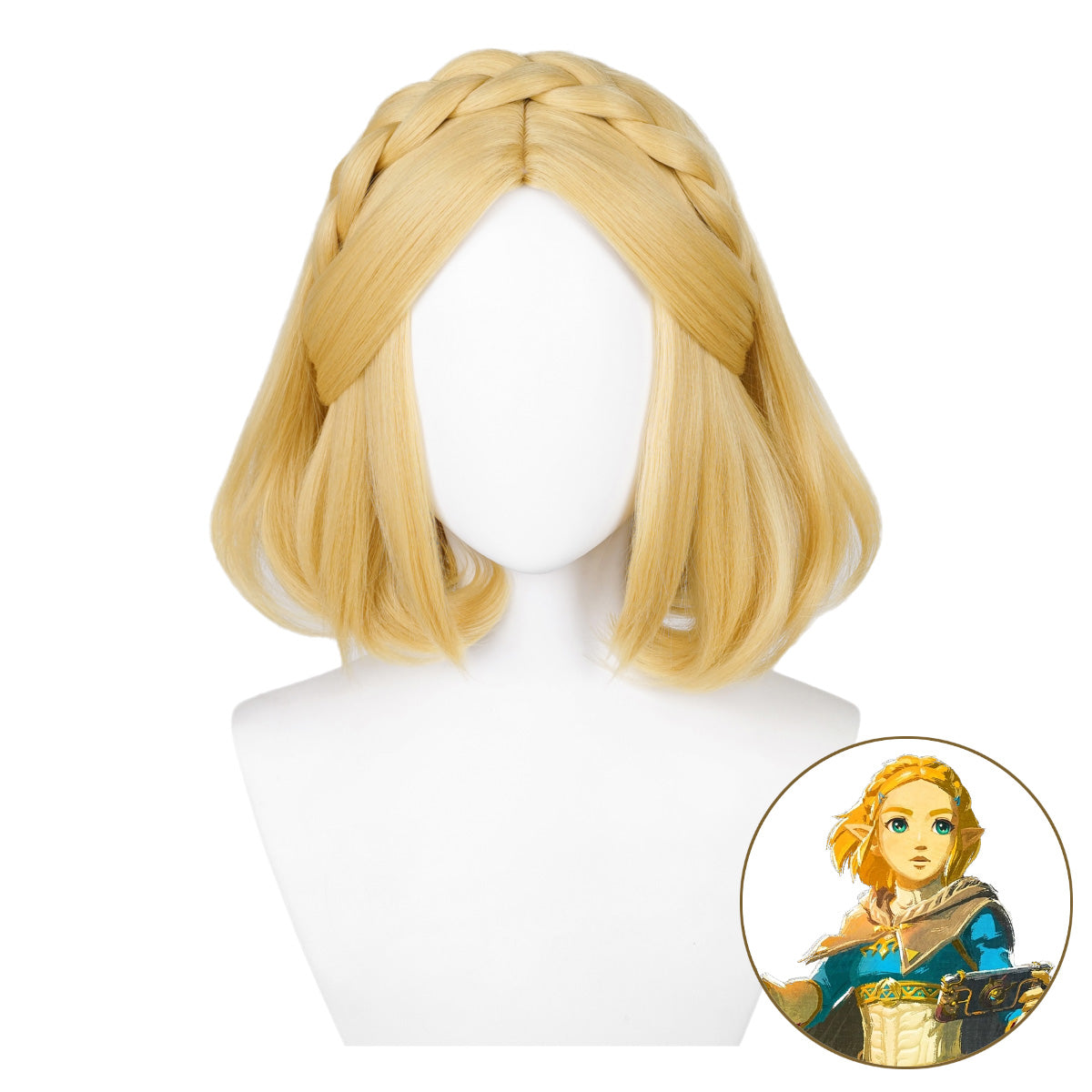 SAKUMETA ZELDA Gold Cosplay Wig