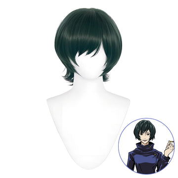 SAKUMETA ZENIN MAI Dark Green Short Cosplay Wig