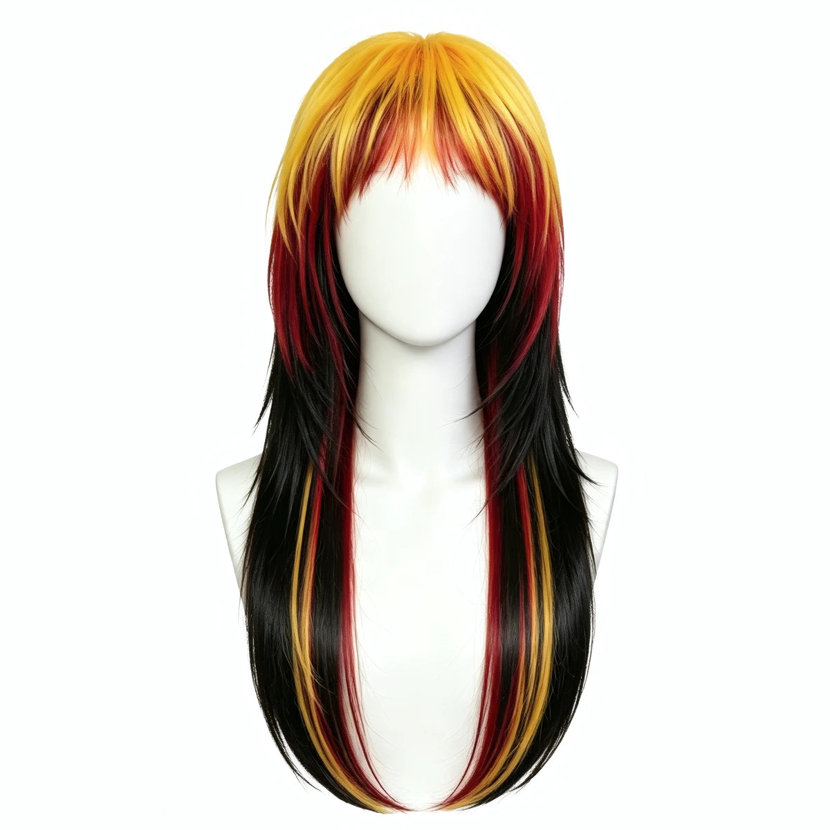 SAKUMETA Flag-Inspired Colorful Wig