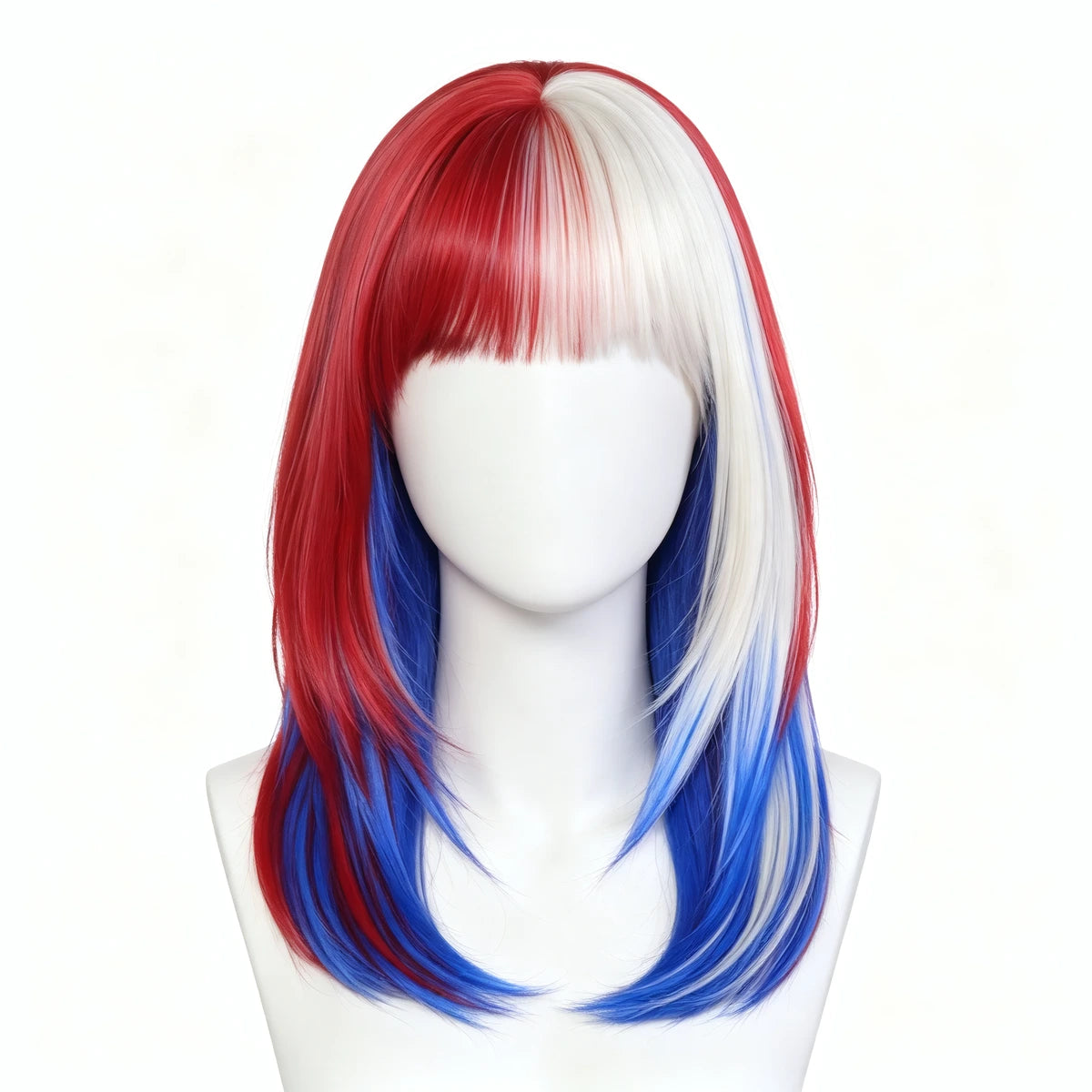 SAKUMETA Flag-Inspired Colorful Wig