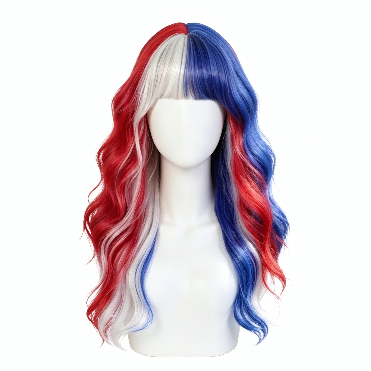 SAKUMETA Flag-Inspired Colorful Wig