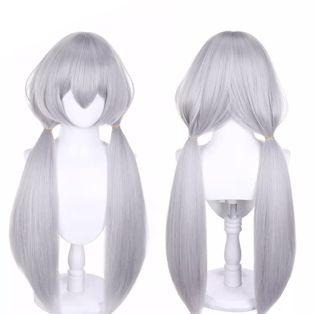 SAKUMETA JUDY Silver White Long Cosplay Wig