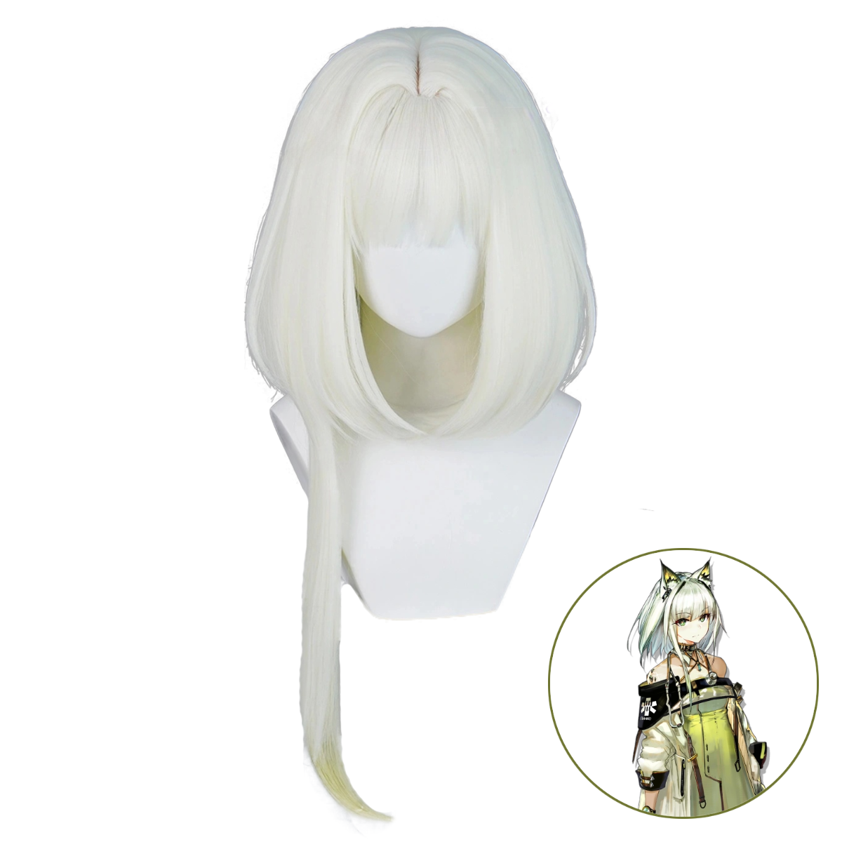 SAKUMETA KAL'TSIT Platinum Long Cosplay Wig