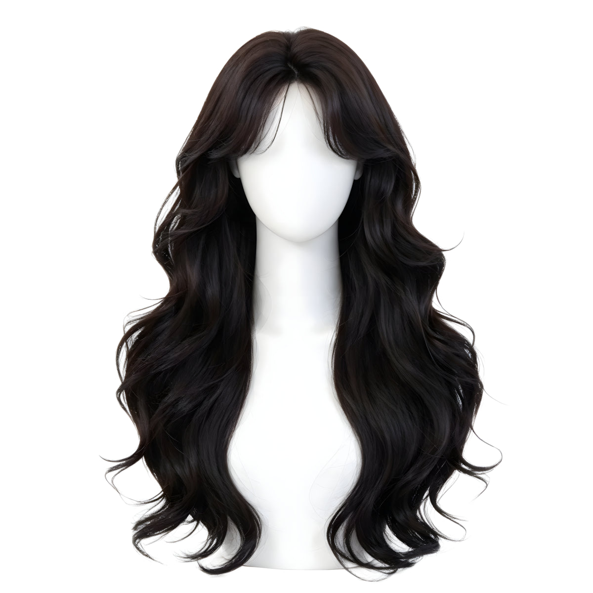 SAKUMETA Lace Front Long Wavy Hair Daily Wig