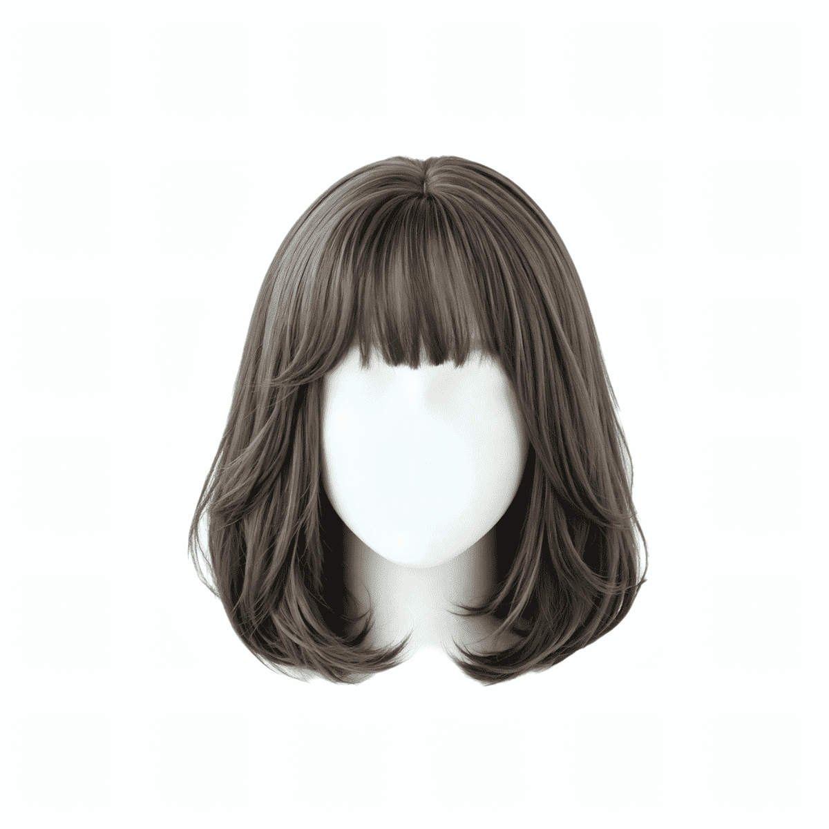 SAKUMETA Layered Bob with Curled Ends Daily Wig