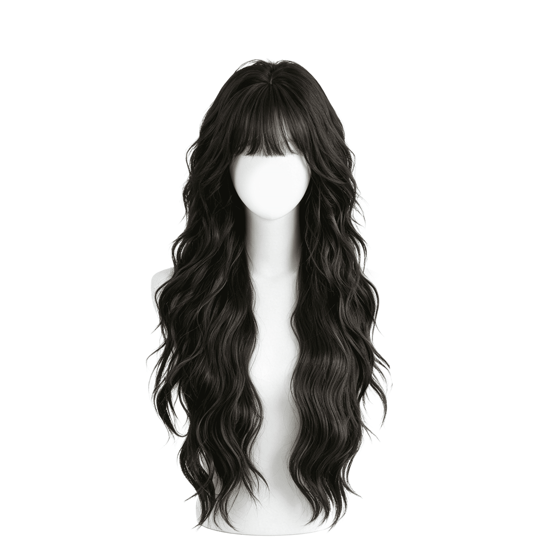 SAKUMETA Long Curly Hair Daily Wig