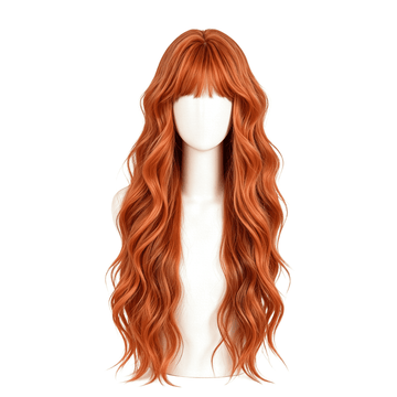 SAKUMETA Long Curly Hair Daily Wig