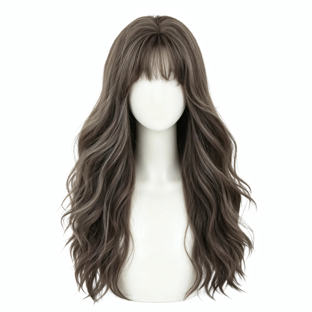 SAKUMETA Long Wavy Hair Daily Wig