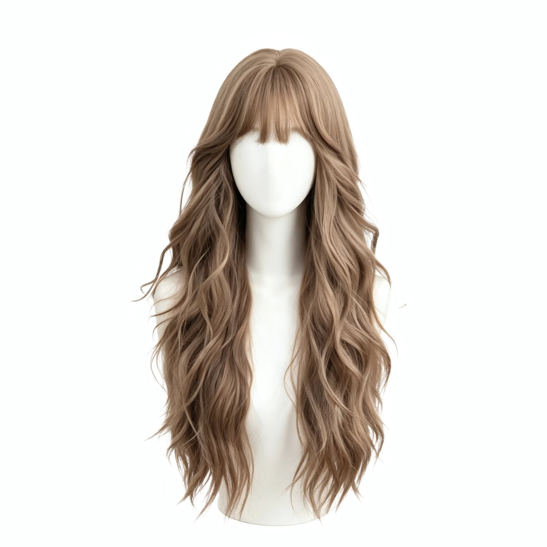 SAKUMETA Long Wavy Hair Daily Wig