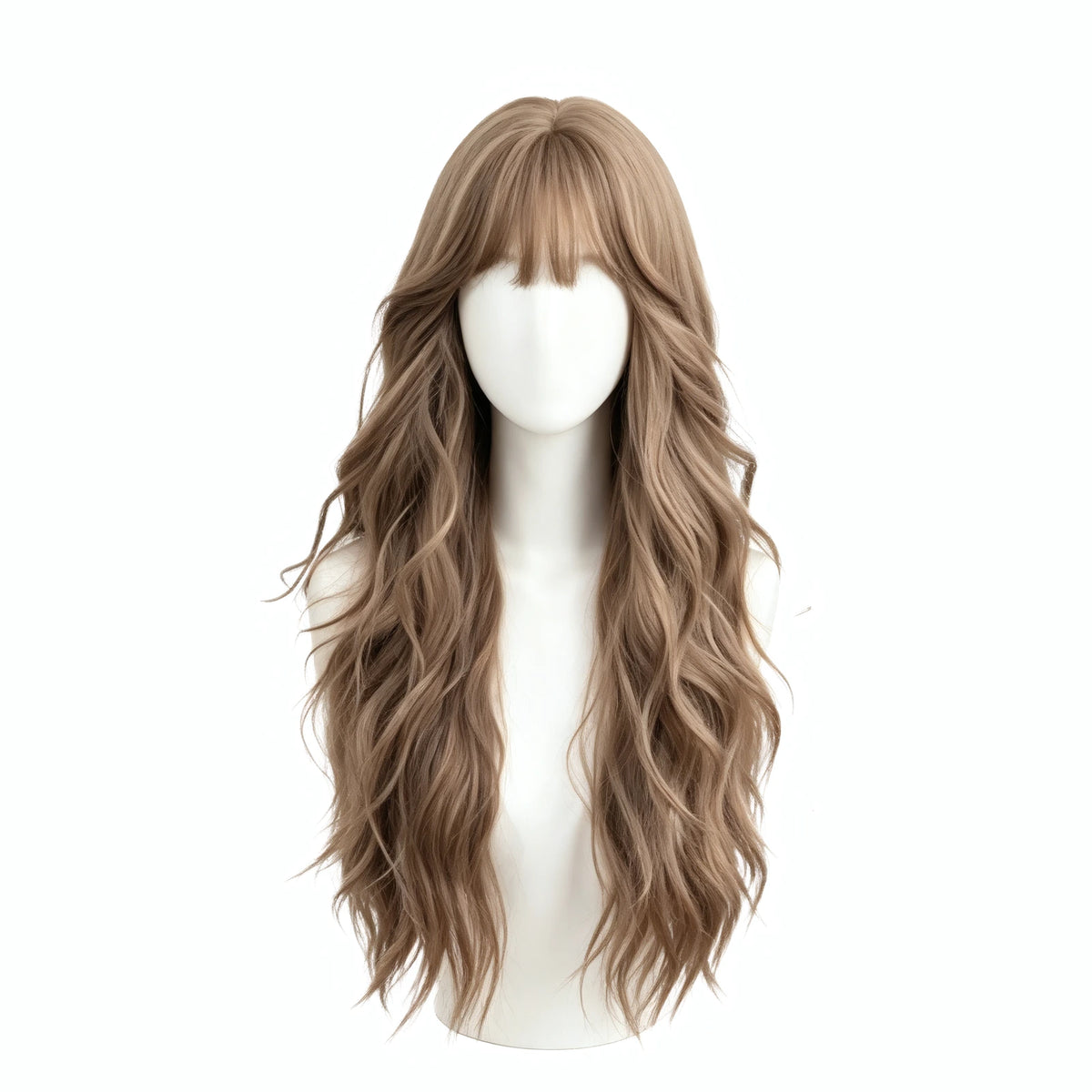 SAKUMETA Long Wavy Hair Daily Wig