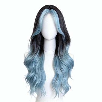 SAKUMETA Lace Front Long Wavy Hair Daily Wig