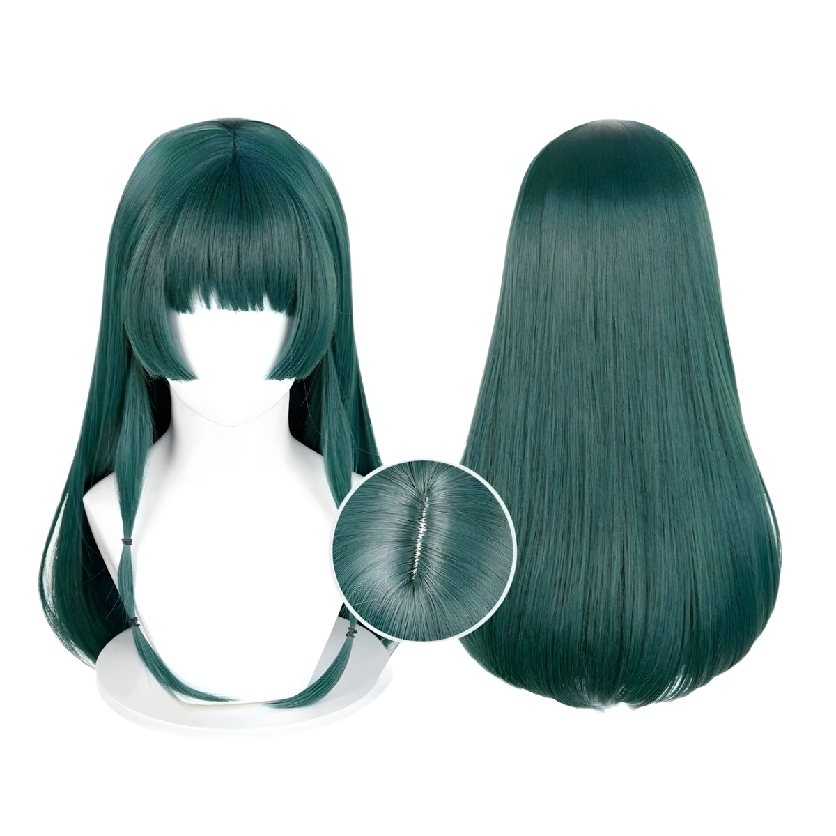 SAKUMETA MAOMAO Dark Green Long Cosplay Wig