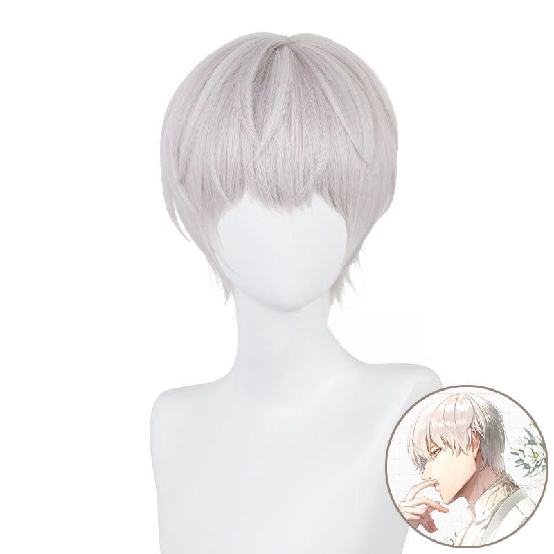 SAKUMETA SARIEL Silver-White Short Cosplay Wig