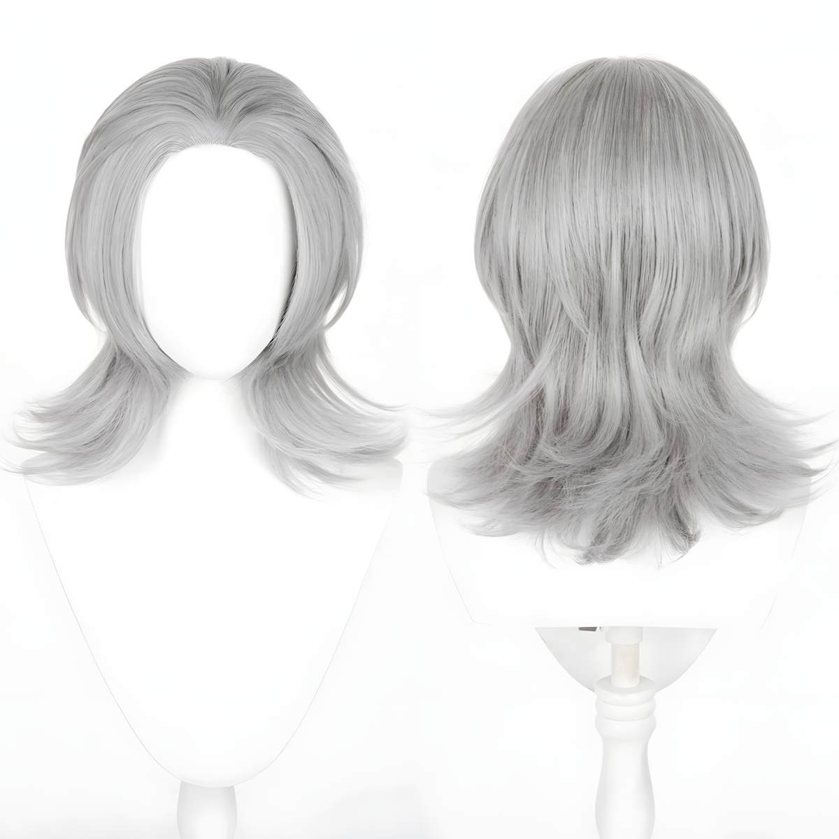 Non-Styled Universal 45CM Wolf Cut Wig with Flipped Ends