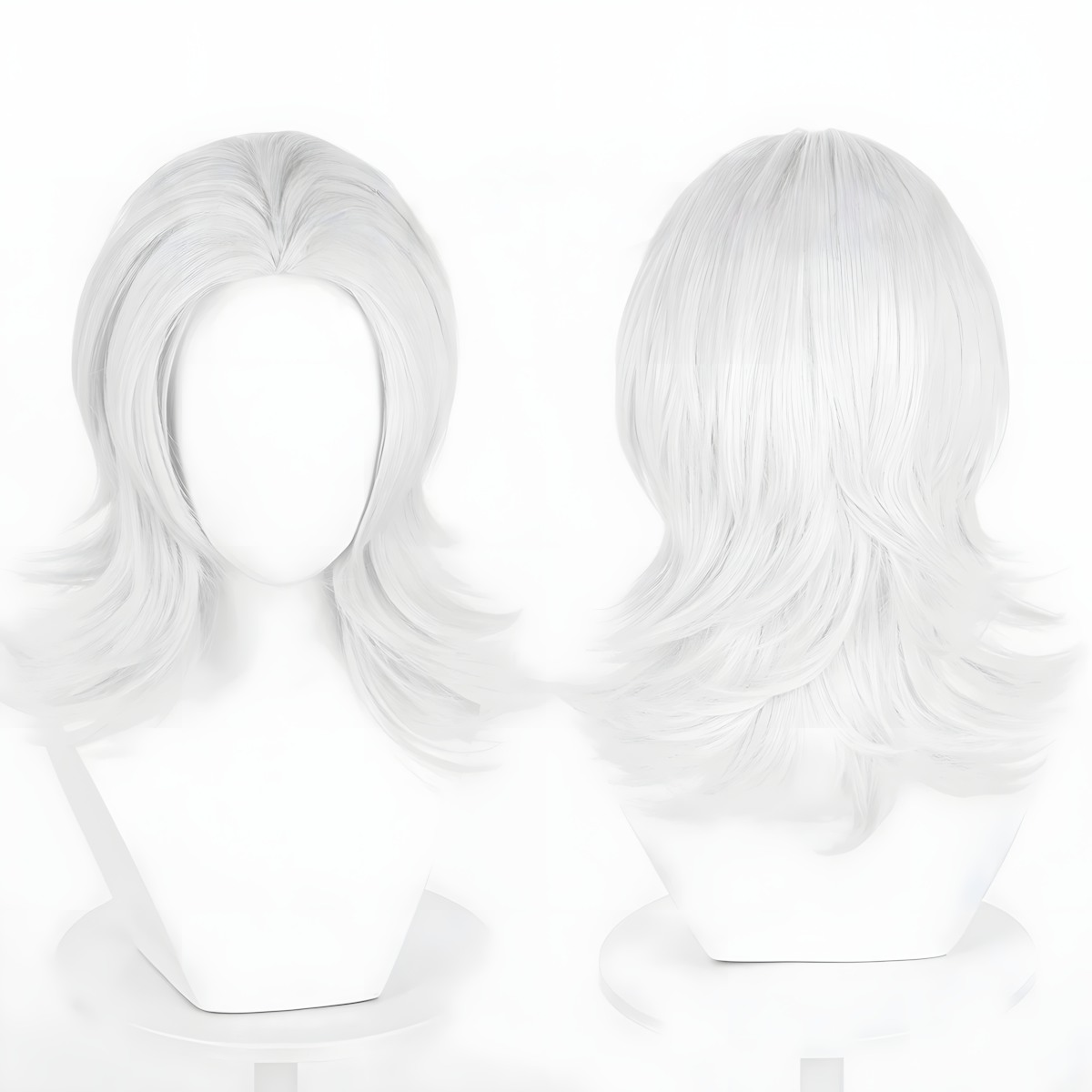 Non-Styled Universal 45CM Wolf Cut Wig with Flipped Ends